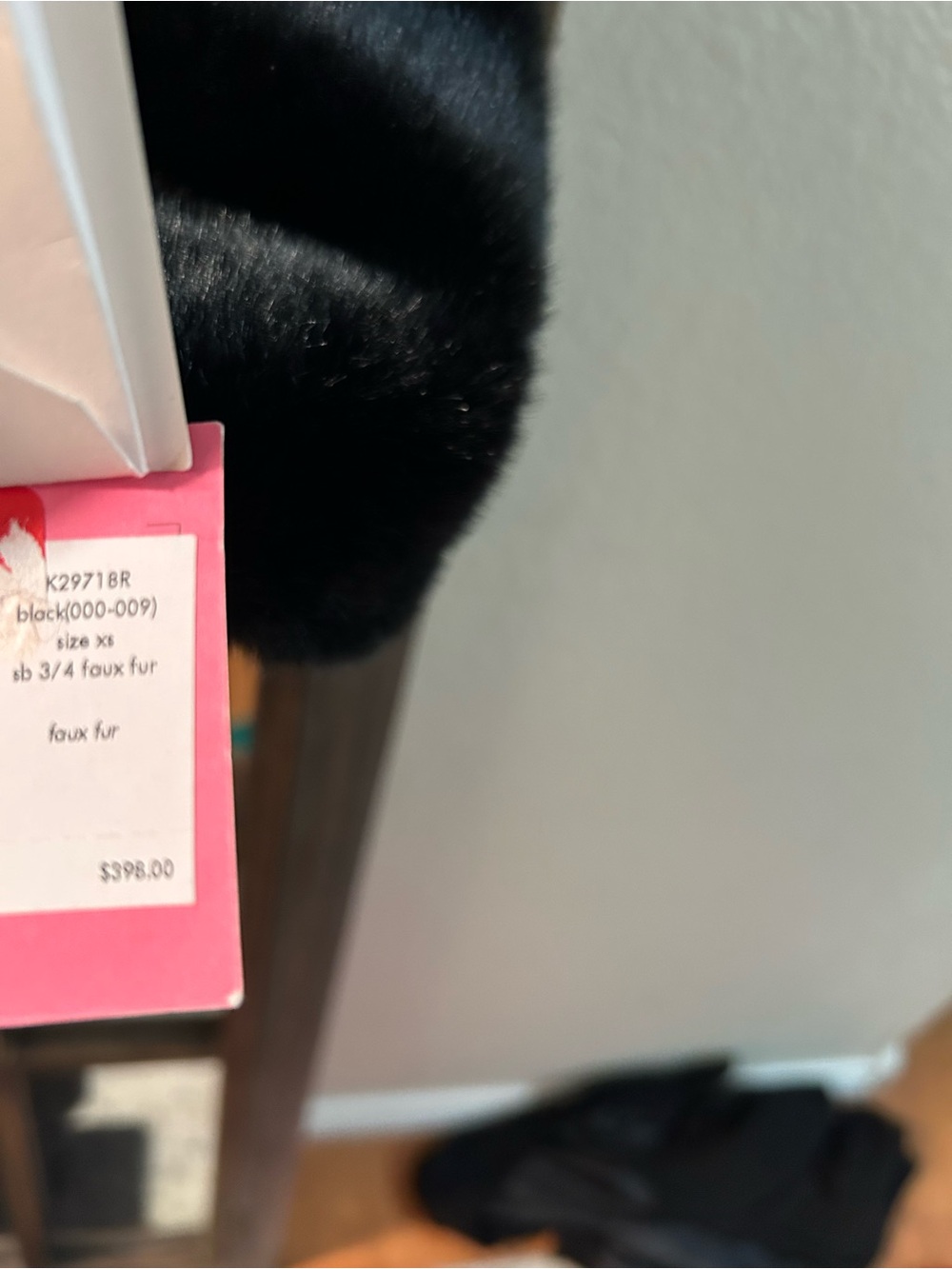 NWT KATE SPADE FAUX FUR JACKET - Women's Classic Button Jacket - Picture 4 of 5